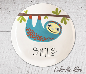 Oxford Valley Sloth Smile Plate