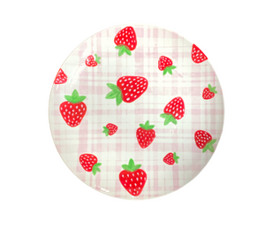 Oxford Valley Strawberry Plaid Plate