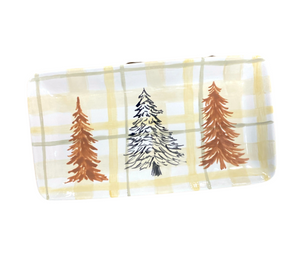 Oxford Valley Pines And Plaid Platter