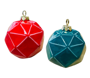 Oxford Valley Jewel Toned Faceted Ornament