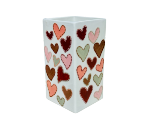 Oxford Valley Quilted Heart Vase